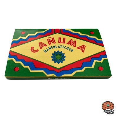 Canuma Zigarettenpapier/ Drehpapier Double Window, 100 Hanfblättchen ungebleicht