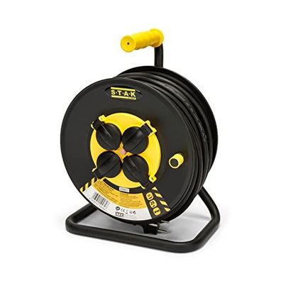 Stak Reelart-fr-25 Professionelles elektrisches Gerät, wasserdichtes IP44-Kabel 25 m