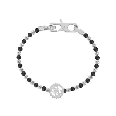 Modern steel bracelet with onyx Log-in JUMB03037JWSTBK - Dimension: 20 cm - S