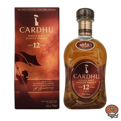 CARDHU 12 Jahre – Single Malt Scotch Whisky, 40% Vol. 0,7 l