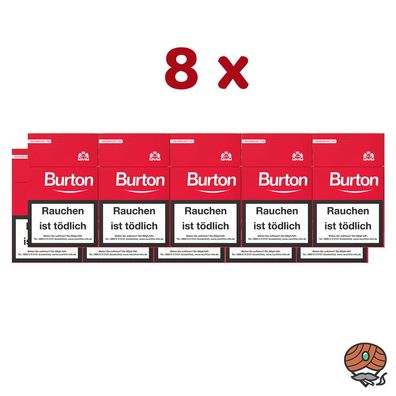 8 Stangen Burton Original Filter Zigarillos (17 Stück / Schachtel)