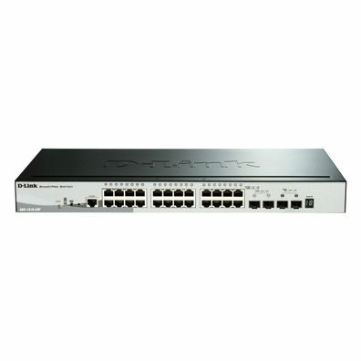 Switch 440mm D-Link DGS-1510-28P 2 * SFP+/2 * SFP/24 * GE PoE retail