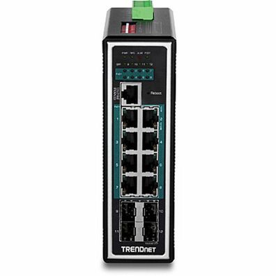 TRENDnet Industrie Switch 12Port Gbit ManagedL2+ PoE+ Metall