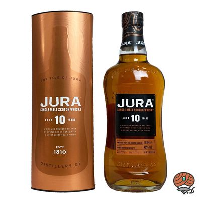 Jura 10 Jahre Single Malt Scotch Whisky, 40% Vol. 0,7 l