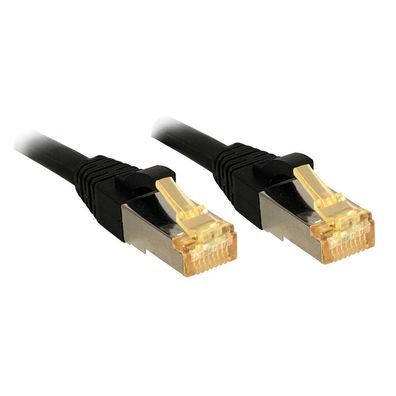LINDY Patchkabel Cat6A S/FTP LSOH Cat7 Rohkabel schw. 0.30m
