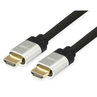 Equip HDMI PHS Ethernet 2.0 A-A St/St 7.5m 4K60Hz HDRalu. sw Polybeutel