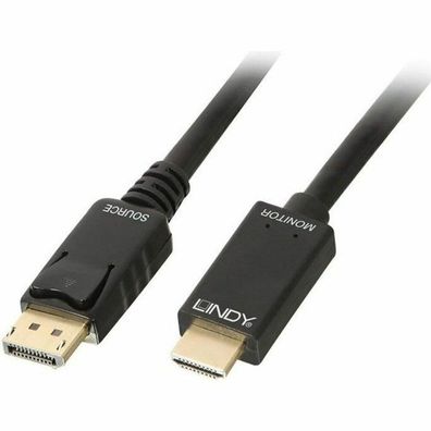 LINDY DisplayPort an HDMI Kabel 4K30 (DP: passiv) 1m