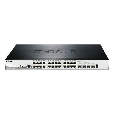 Switch 440mm D-Link DGS-1510-28XMP 4 * SFP+/24 * GE PoE retail