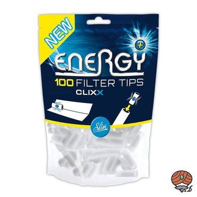 ENERGY+ CLIXX Slim Filter Tips Minze, 6 mm, 1 Packung à 100 Feinfilter