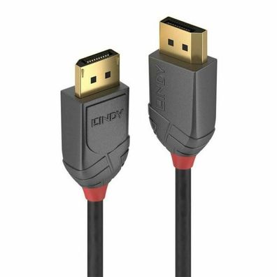 LINDY DisplayPort 1.2 Kabel Anthra Line 4K60Hz 21.6Gbs 3m