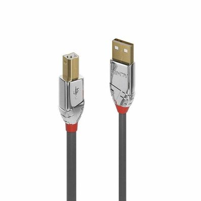 LINDY USB 2.0 Kabel Typ A/B Cromo Line M/M 2m
