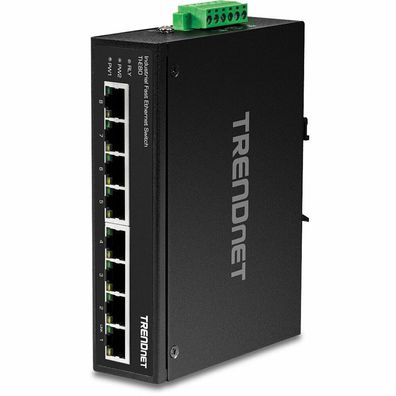 TRENDnet Industrie Switch 8 Port Fast Ethernet L2 DIN-Rail