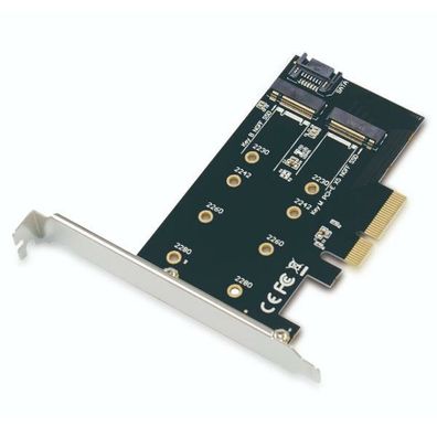Conceptronic PCI Express Card 2-in-1 M.2 SSD PCIe Adapter