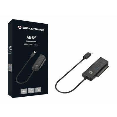 Conceptronic Adapter USB-C -> SATA Kabel -5Gbs sw