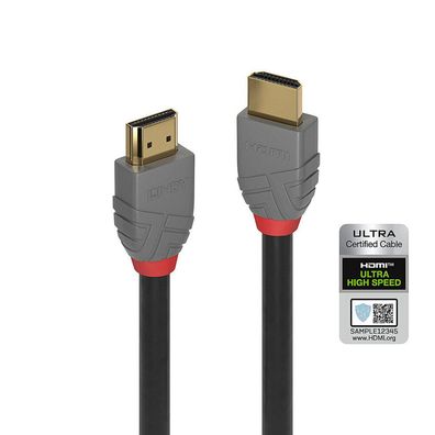 Ultra High Speed HDMI Kabel, Anthra Line (grau, 0,5 Meter)