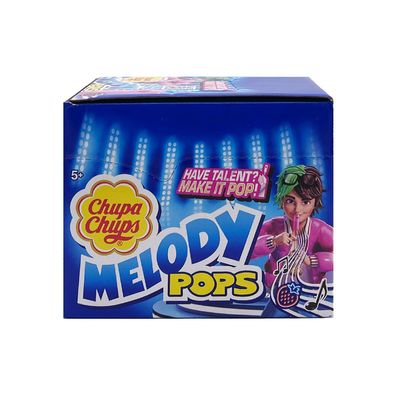 Chupa Chups Melody Pops Erdbeergeschmack und Melodie 48x 15g