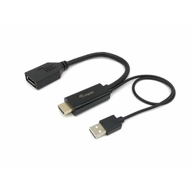 Equip HDMI Adapter Displayport St/Bu 0.15m 4K/60Hz sw