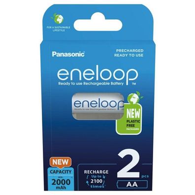 eneloop Panasonic Akku BK-3MCDE/2BE AA 2000mAh 2St