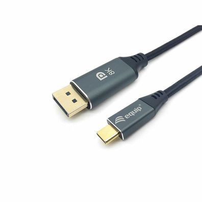 Equip Adapter USB-C -> DisplayPort 8K60Hz 1.00m sw
