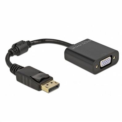 DELOCK Displayport Adapter 1.2 Stecker < VGA Buchse Schwarz