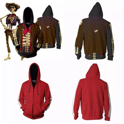 Cosplay Coco Miguel 3D Hoodies Erwachsene Sweatshirt Herren Jacke Mantel Kostum