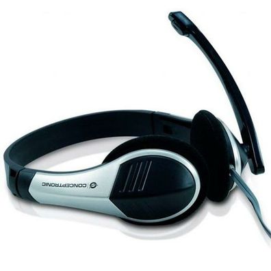 Conceptronic Headset Klinke 2m Kabel, ikro, nt. Bed. Stereo si