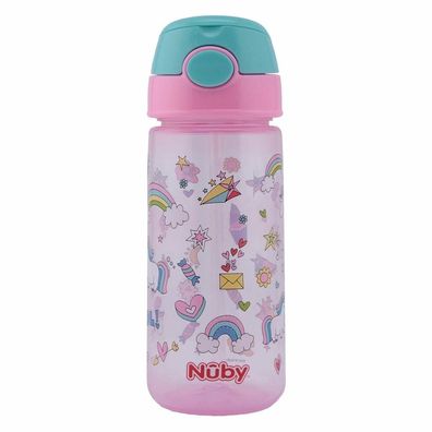 Nûby Trinkhalmflasche Active pink, 540 ml, 1 St