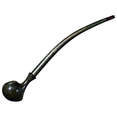 VAUEN Auenland Pfeife Gilg, glatt, poliert, dunkelbraun / grau