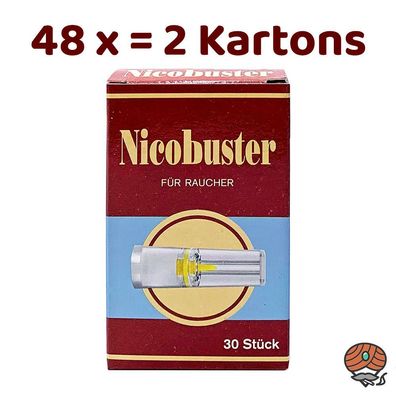 Nicobuster Zigarettenspitzen 48 Päckchen à 30 Stück = 2 Kartons