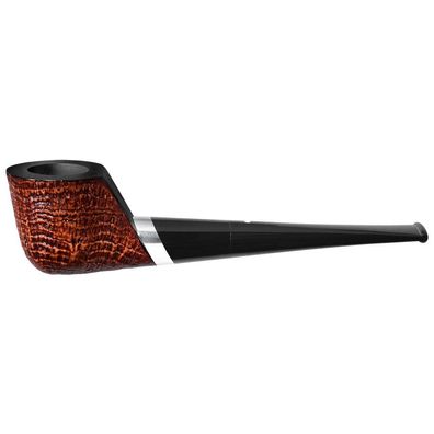 VAUEN Pfeife Caro 3, braun, sandgestrahlt, 9mm Filter, Weißpunkt