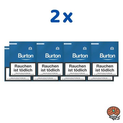 2 Stangen Burton Blau Filterzigarillos (25 Stück/ Schachtel)