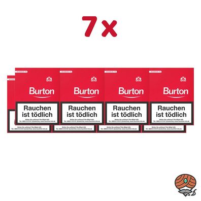 7 Stangen Burton Original Filterzigarillos (25 Stück/ Schachtel)