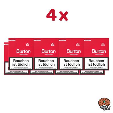 4 Stangen Burton Original Filterzigarillos (25 Stück/ Schachtel)