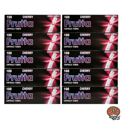 10 x Frutta Cherry / Kirsche Click-Filterhülsen / Zigaretten-Hülsen
