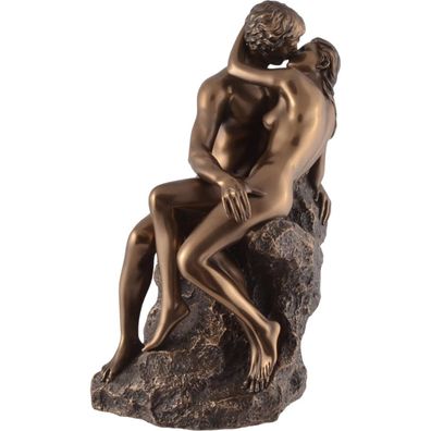 Der Kuss, die Liebenden auf einem Felsen nach Auguste Rodin