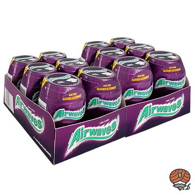 Wrigley`s Airwaves Cool Cassis Kaugummi 12x 70g á 50 Dragees