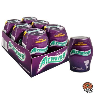 Wrigley`s Airwaves Cool Cassis Kaugummi, 6x 70g
