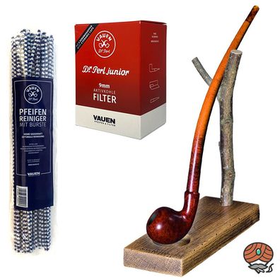 VAUEN Auenland Pfeife Friddo, glatt - Angebot mit Zubehör