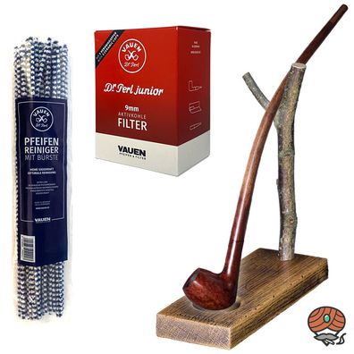 VAUEN Auenland Pfeife Eron, glatt - Angebot mit Zubehör