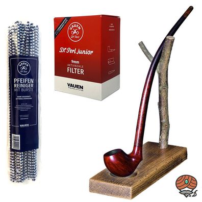VAUEN Auenland Pfeife Hugg, glatt - Angebot mit Zubehör