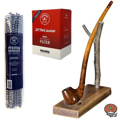 VAUEN Auenland Pfeife Modon, glatt - Angebot mit Zubehör