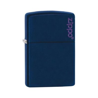 Zippo Benzin-Feuerzeug Navy Blue matt mit Zippo Logo, unbefüllt 6001569