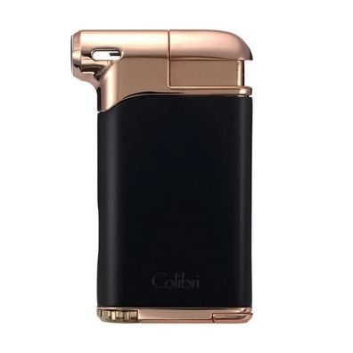 Colibri * Pacific II* Feuerzeug schwarz/rosegold mit Pfeifenstopfer
