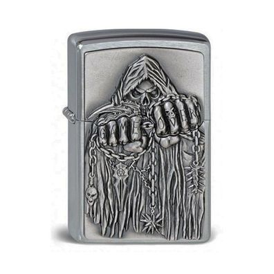 Zippo Benzin-Feuerzeug Game Over Emblem, unbefüllt