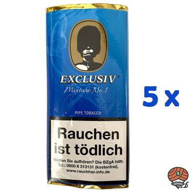 Exclusiv Mixture No. 1 Pfeifentabak 5x 50g Pouch