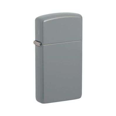 Zippo Benzin-Feuerzeug Slim Flat Grey, unbefüllt