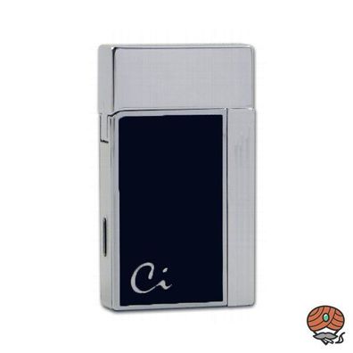 Caseti Feuerzeug Soleil Jet, blau/chrom