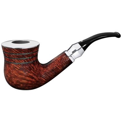 VAUEN Pfeife Shine SH 195, braun, glatt, 9mm Filter, Weißpunkt