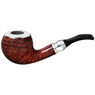 VAUEN Pfeife Shine SH 177, braun, glatt, 9mm Filter, Weißpunkt