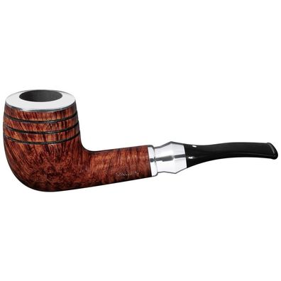 VAUEN Pfeife Shine SH 168, braun, glatt, 9mm Filter, Weißpunkt